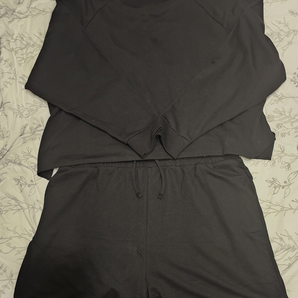 Women's Black Lounge Set